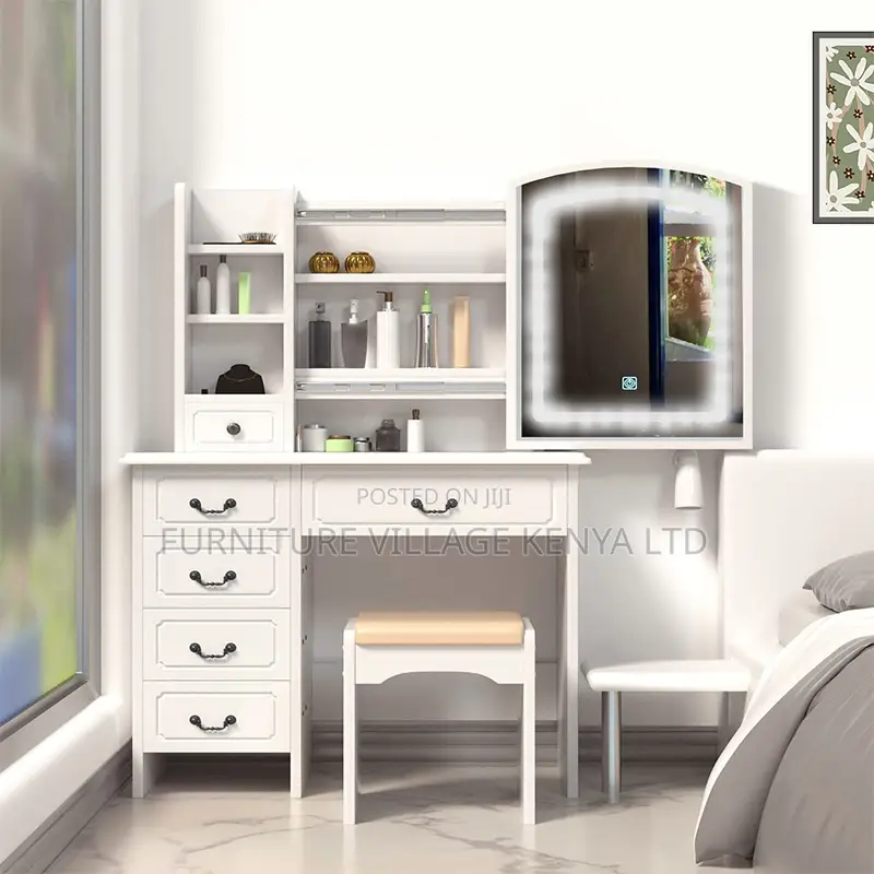 White Imported Bedroom Vanity Dressing Table
