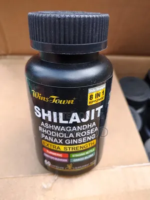 Wins Town Shilajit 8-in-1 Supplement Capsules.