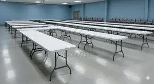 1.5m Rectangular Foldable Table – Strong Space Saving