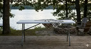 Portable 1.5m Rectangular Folding Table – Easy to Carry