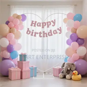 Metal Balloon Arch Kit, Love Balloon Column Arch Frame