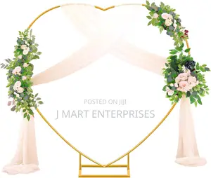 Heart Shape Wedding Metal Arch Backdrop