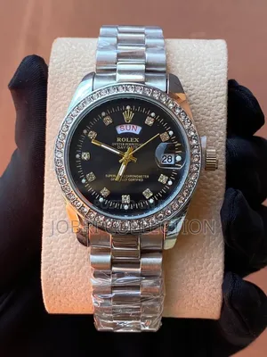 Ladies Iced Rolex Wrist Watch