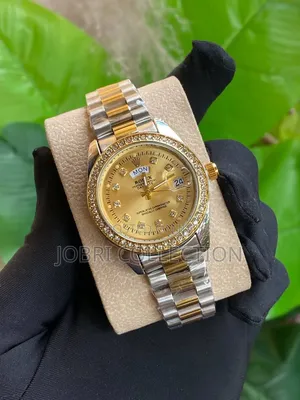 Ladies Iced Rolex Wrist Watch