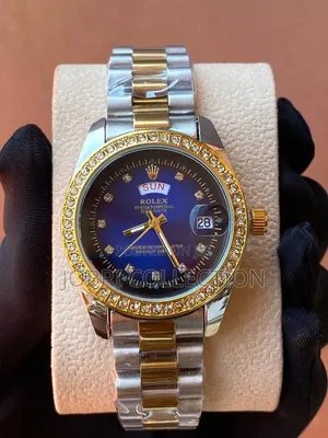 Ladies Iced Rolex Wrist Watch