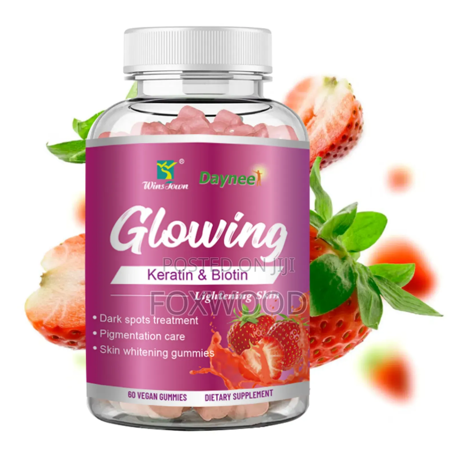 Daynee Glowing Keratin Biotin Lightening Skin Gummies