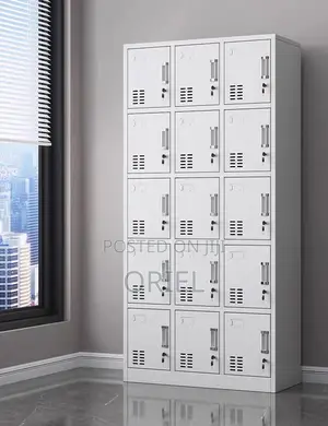 Office Cabinet : 15-Door Multi-Locker Office Storage Cabinet