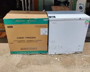 White New Hisense 198l Freezer