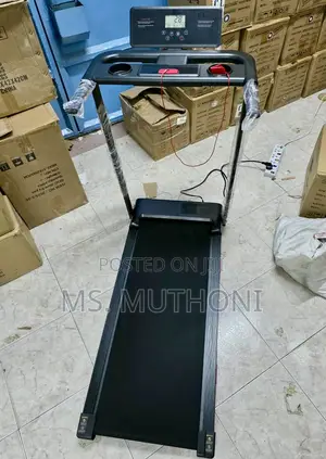Foldable Electric Treadmill Designed for Home or Office Use.