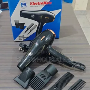 Electromate Professional Salon Hair Dryer Kit With Attachments