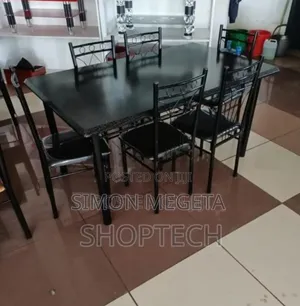 Colour Black 6 Sitter Dinning Table