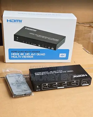 Full Hd 4 by 1 Quad Multi Viewer Screen Segmentation