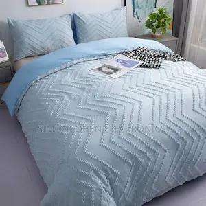 3pc Tufted Wave Duvet Cover Set