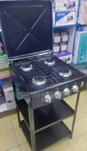 With Cover Lids Nunix 4burner Cooker With Shelves