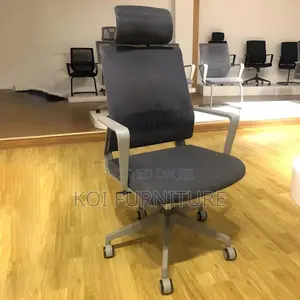 Office Chairs; High Backrest Ergonomic Black Padded Office Chairs