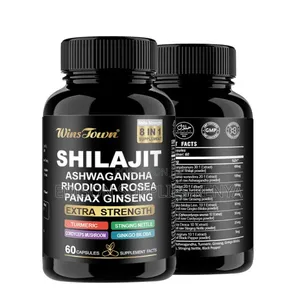 8-in-1 Shilajit Ashwagandha Capsules (60s) - Extra Strength