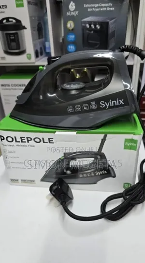 Colour Black Syinix Steam Iron Box
