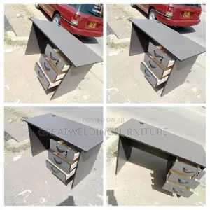 0.9 Vintage Grey Office Desk X