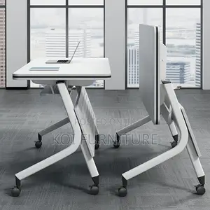 Office Desk; 1.2 Meter Folding Swivel Home Offfice Meeting Table