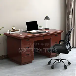 Office Desk; 1.2 Meters Executive Compact Mahogany Executive Desk
