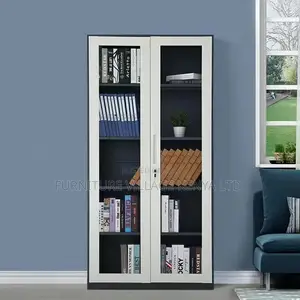 Modern Glass Door's Office Filling Cabinet