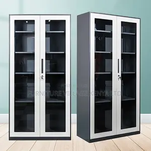 Modern Glass Door's Office Filling Cabinet