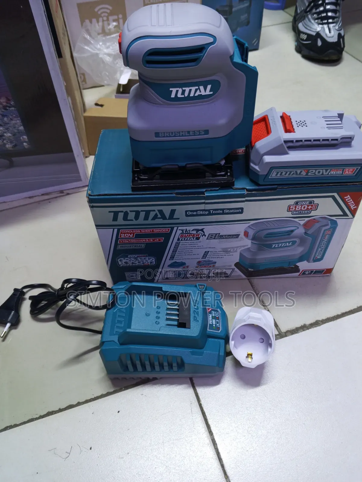 Total Industrial Cordless Sheet Sander