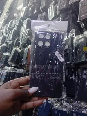 Black Silicone Phone Case Designed for the Honor X6a.
