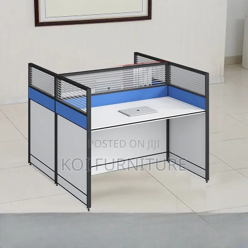 Office Workstations; Two Users MDF Square Office Workstation Desk
