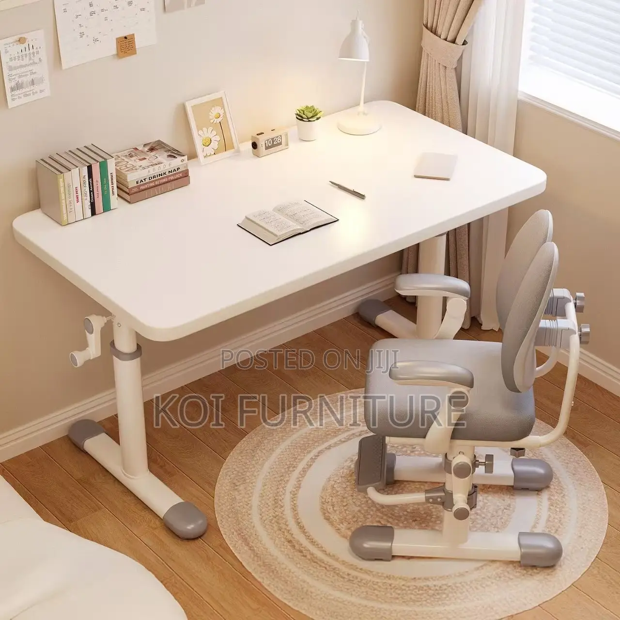 Office Table; Home Office Manual Adjustable Ergonomic Koi Table