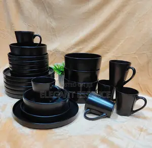 24pcs Dinner Set-Black