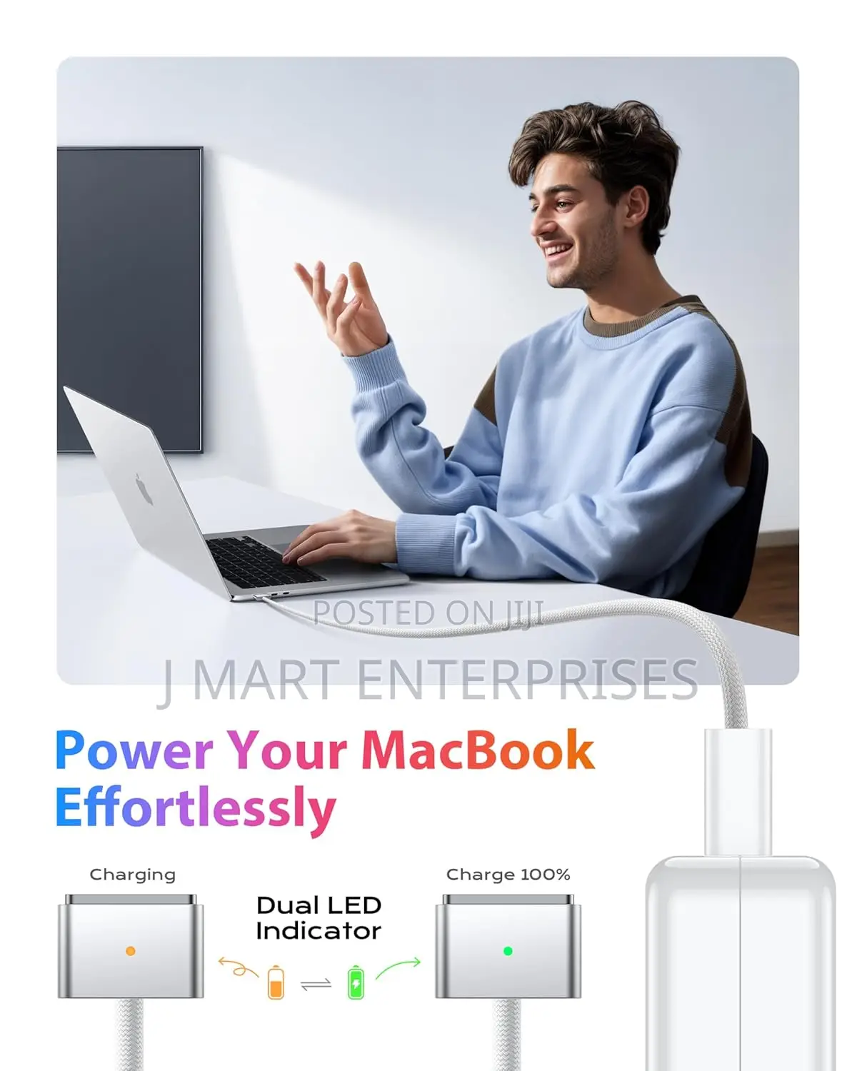 Usb-C to Magnetic 3 Cable Macbook Air/ Macbook Pro Models 2015-2026