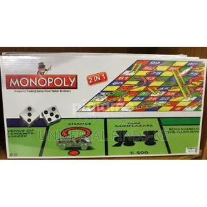 2 Types of Games Combination Monopoly Snakes and Ladders