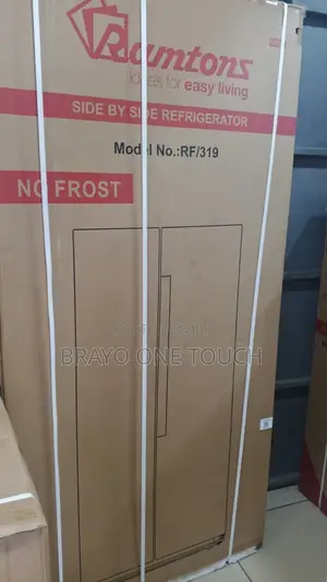 Ramtons Rf/319 430ltrs Side by Side Led Refrigerator – No Frost, Ad