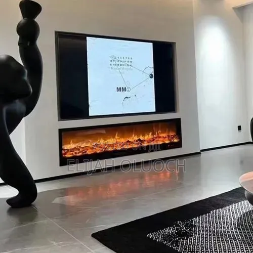 Big Size 100cm Led Fireplace Display Now Available in Black Colour