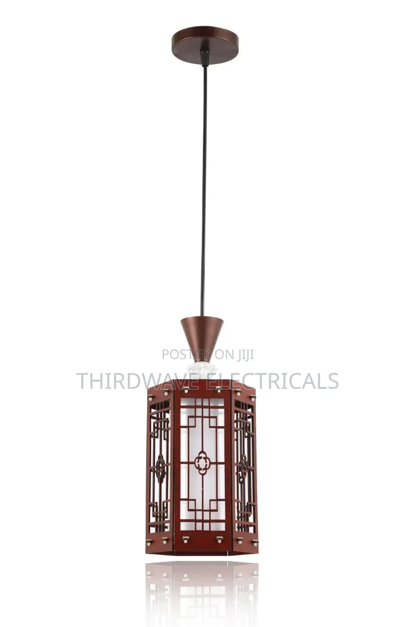 Vintage Charms Wooden Pendant Light Lg5