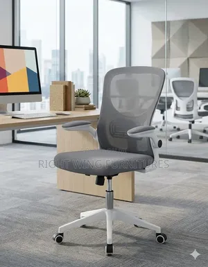 Gray Mesh Fabric Office Chair