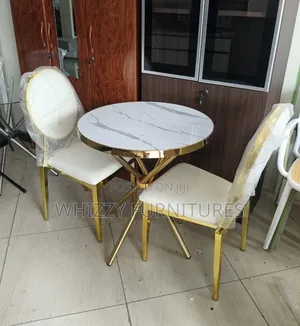 Dining Set With Golden Stands