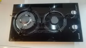 Bolesi Hob 2 Burners Inbuilt Gas Glass Tampared Hod