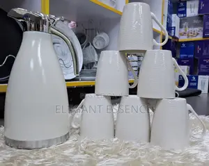 7pcs Breakfast Set,2l Flask,6pcs Cups