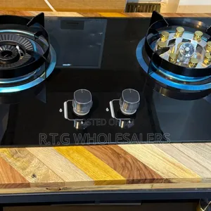 Bolesi 2 Burner Tempered Glass Gas Hob