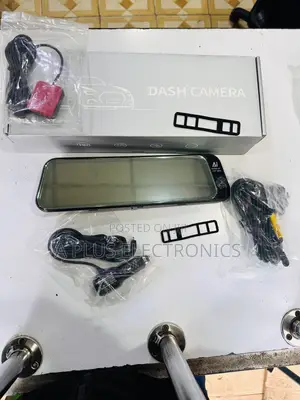 H98 9.66 Inch Dash Camera Mirror 4g With 3 Cameras GPS – Full Hd