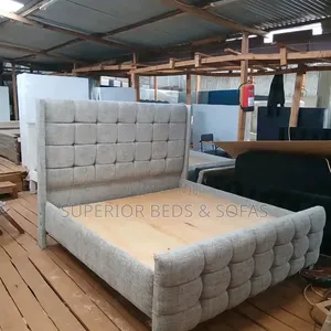 Grey Upholstered Bed Size 5 by 6