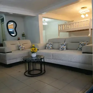 Cream Sofa Set 3 Seater