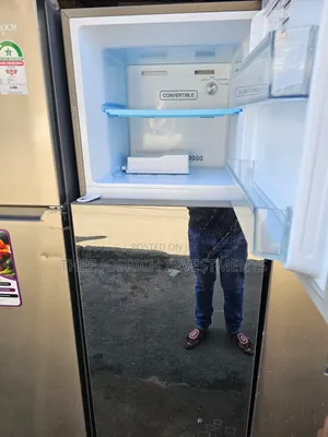 Mirrored Haier Fridge 270 Litres