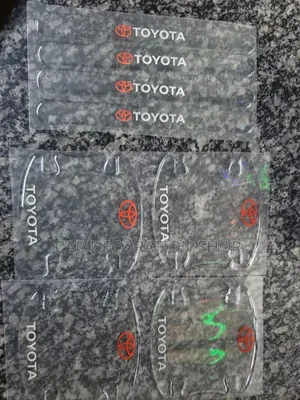 4+4pc Clear Toyota Door Handles+ Bowl Hand Antiscratch Sticker