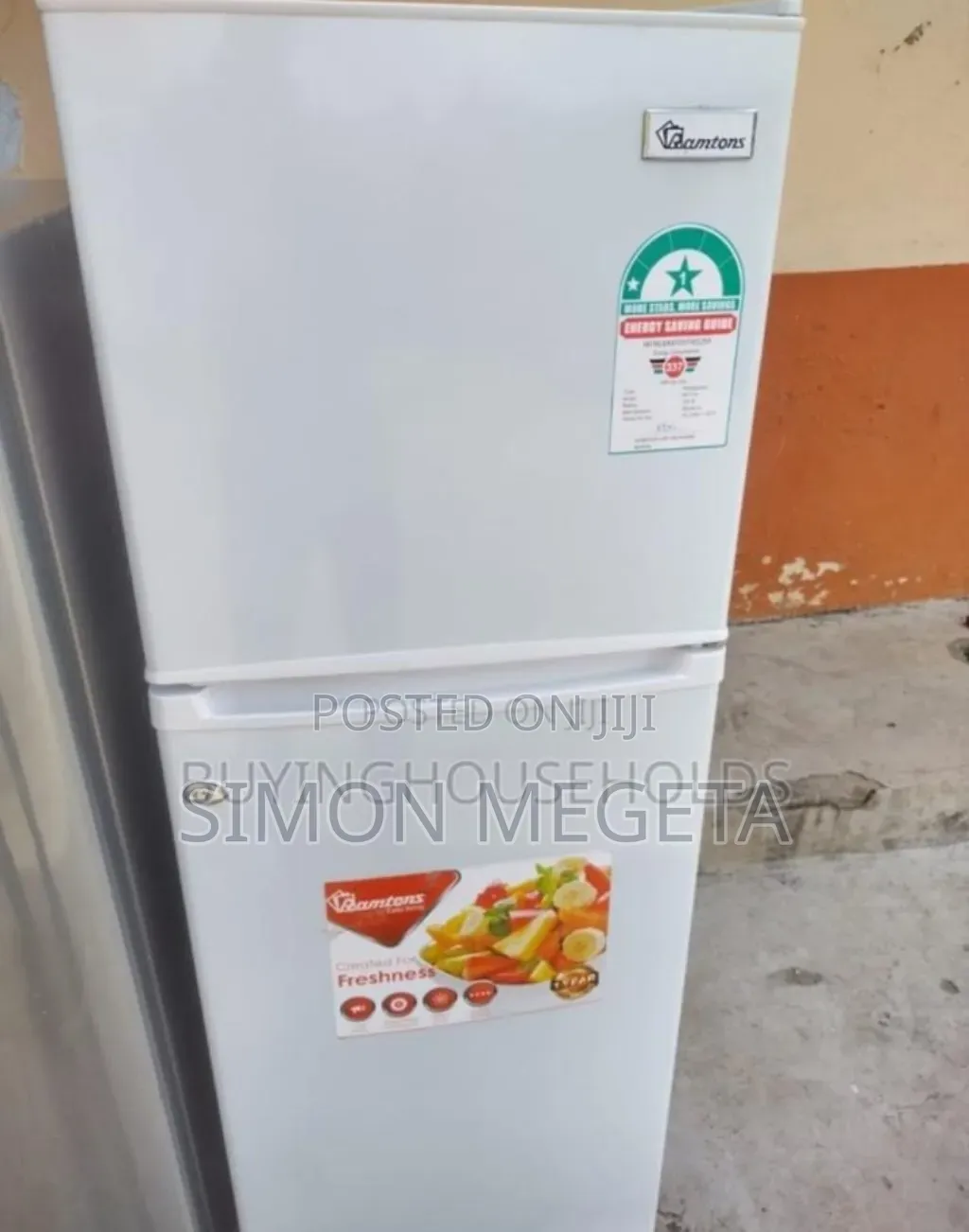 1star Rating Ramtons 128l Fridge. Energy Saving