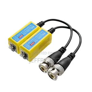 Video Balun, 8mp, , Passive Hd, Bnc, Rj45, Cat5/Cat6, Cctv, Dvr, Se