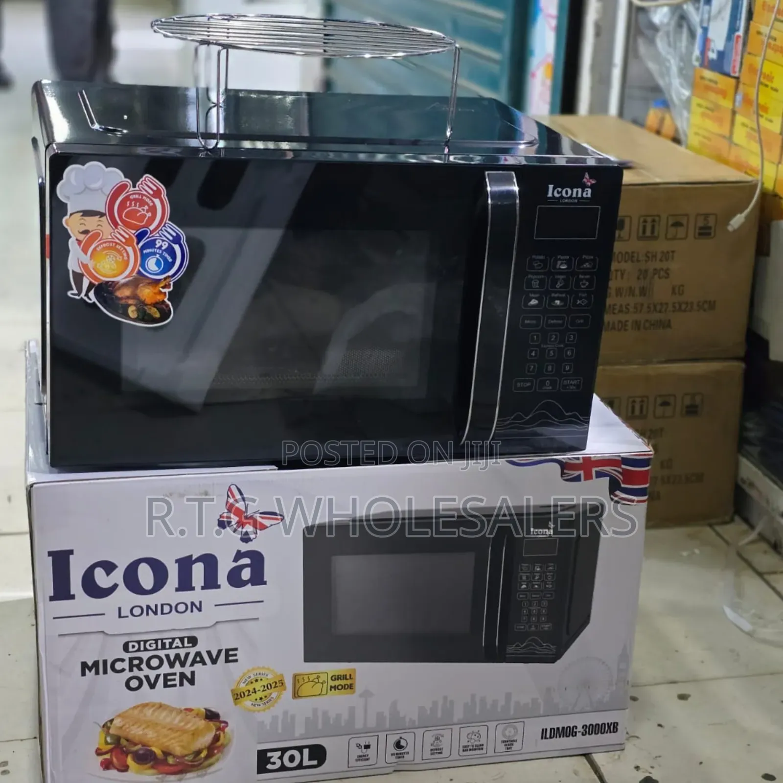 30l Icona Microwave Oven With Grill Function