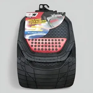 Black _Red All Season Fit Car Floor Mats